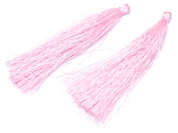 Кисточка нейлоновая розовая. 9 см