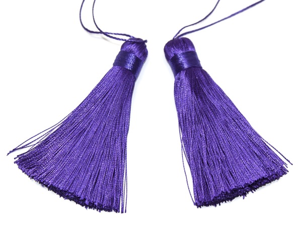 Кисточка нейлоновая фиолетовая. 8 см